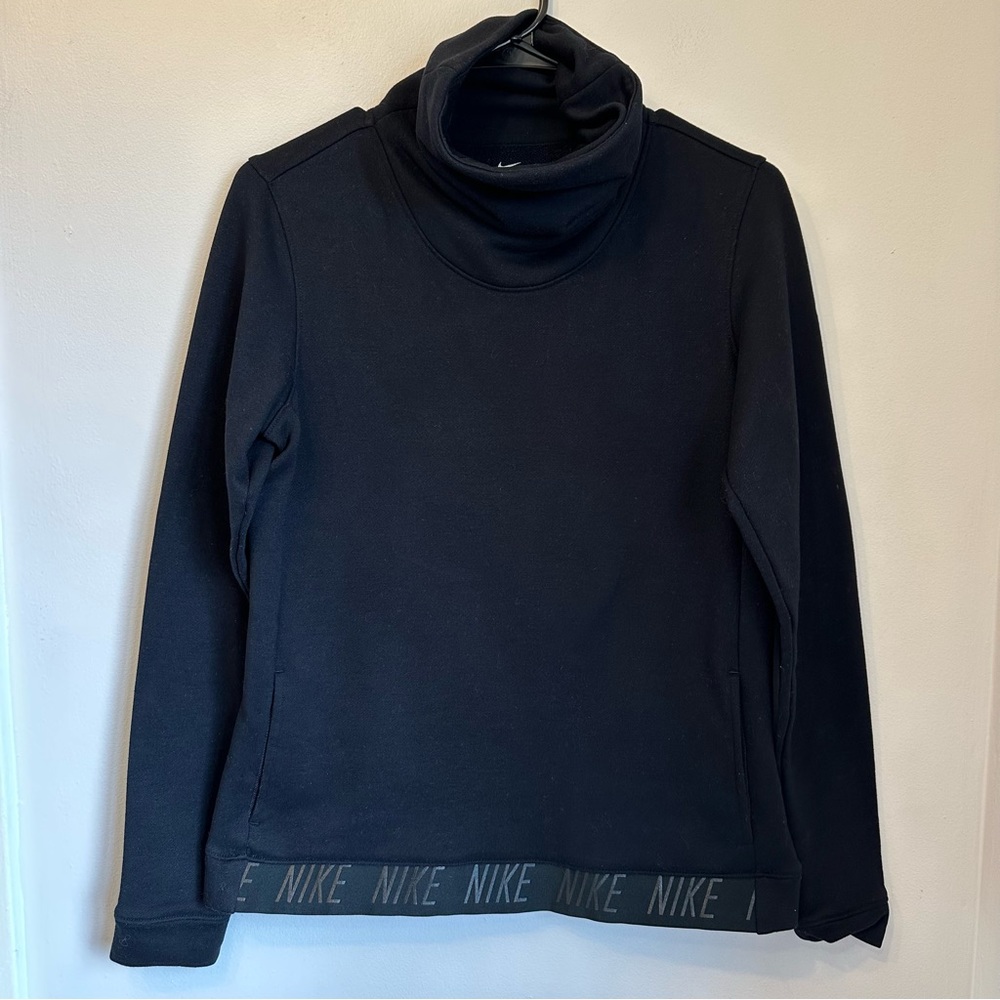 Nike Dri-Fit Black Training Cowl Neck Sweatshirt Women’s Size Small